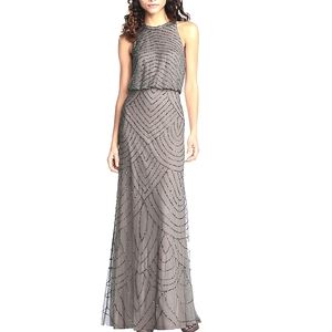 Bhldn Anthropologie Adrianna Papell sequin dress wedding bridesmaid MOB HOLIDAY